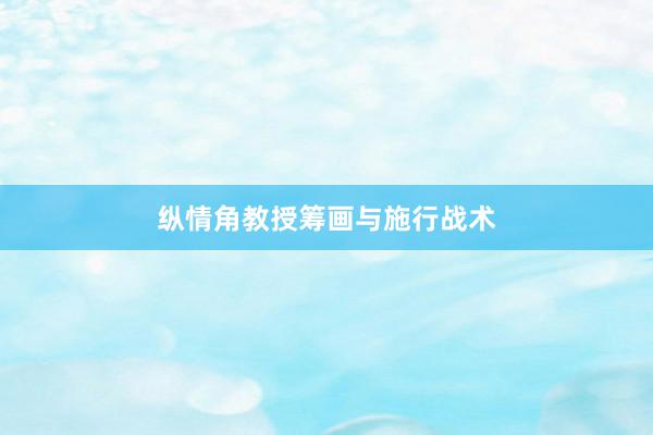 纵情角教授筹画与施行战术